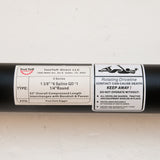 PTO Drive Line, General Purpose, 1-3/8" x 6 Spline Quick Disconnect to 1-1/4" Round, 53" - 77", Series 4